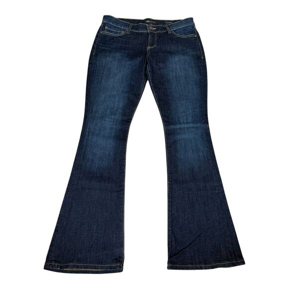 BKE Reserve Women’s Stella Dark Wash B107 Kick Flare Stretch Jean Size 30 Long - Picture 1 of 7